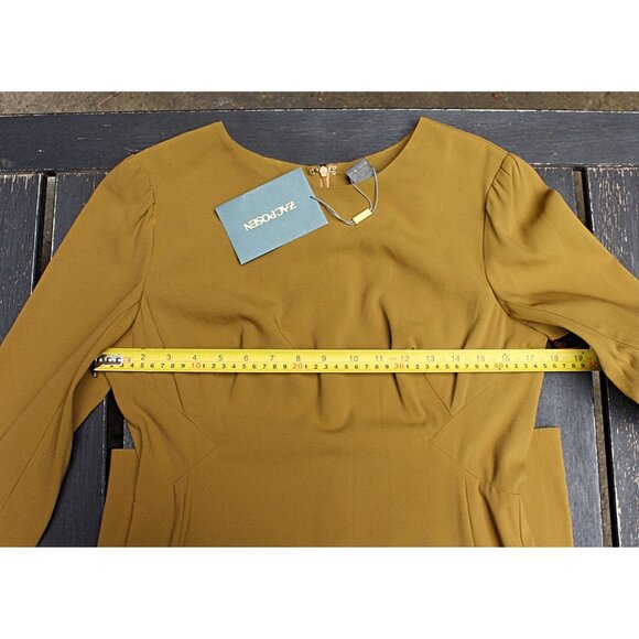 New w/Tags - Zac Posen Designer Tailored Sheath Dress in Stretch Triacetate - 10 - Picture 9 of 13